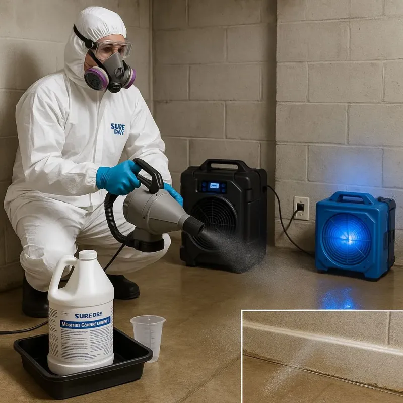 Sanitization and Odor Removal process in Millis-Clicquot, MA